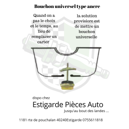 Bouchon universel type ancre