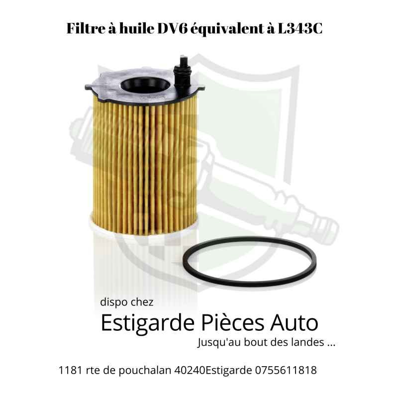 Filtre à huile PSA L343C par x10 ( 45€ le pack )  + livraison gratuite