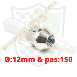 Ecrou  Toyota Renault ø12mm par 150 4x4 ou pour entretoise