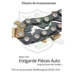 Chaîne de tronçonneuse 3/8" 1,3mm 50 DL demi-ciseau