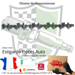 Chaîne de tronçonneuse 3/8" 1,5mm 72 DL ciseau Powercut Boite Oregon