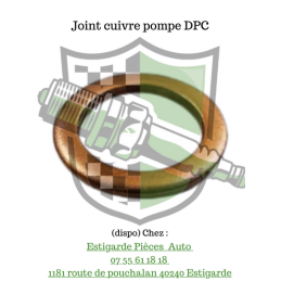 Joint en cuivre pour pompe dpc