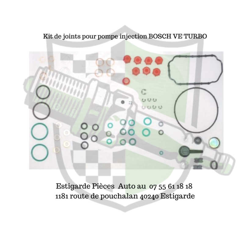 Kit de joints pour pompe injection BOSCH VE TURBO