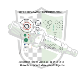 Kit de joint de réparation pompe à injection DPC Delphi / Lucas / Roto Diesel  avec joint d'arbre