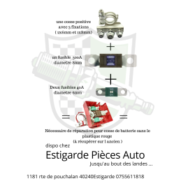 Cosse de batterie avec fusible Master Movano ...