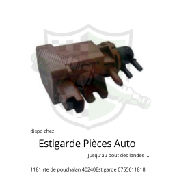 Electrovanne de commande turbo pour C3/C4/C5/206/207/307