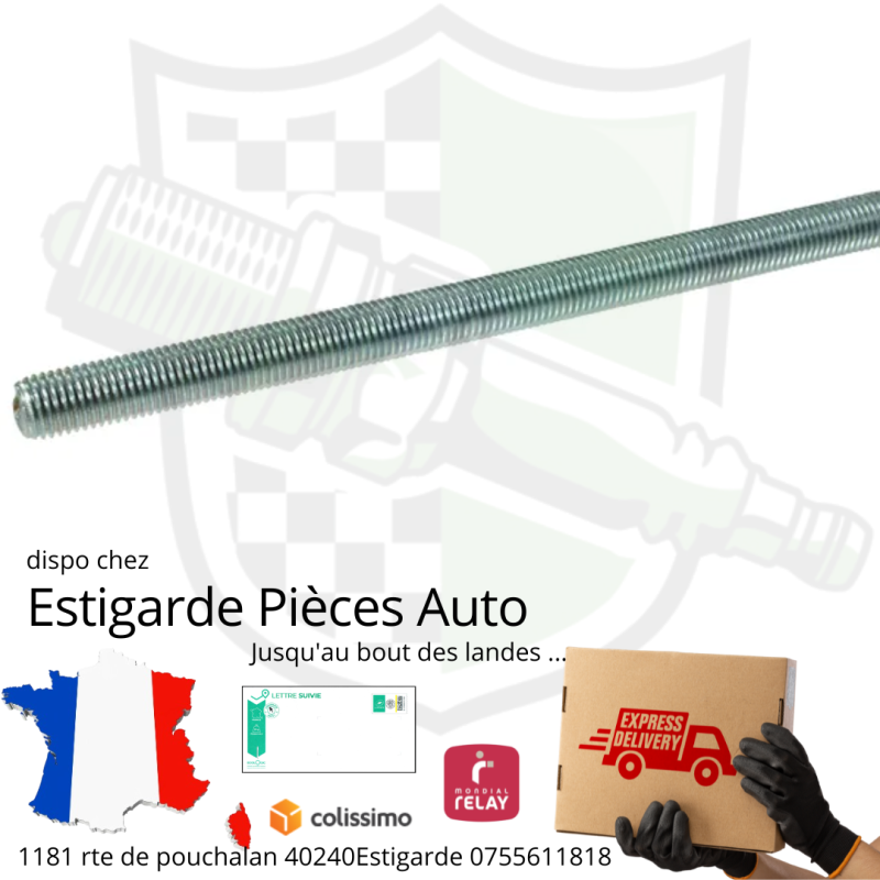 Tige filetée M7 4.6 zing Tige filetée M7 4.6 zing
