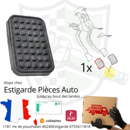 Coiffe de pédale frein et embrayage  AX BX SAXO C15 106 ....