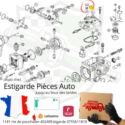 Boulon creux ( banjo ) pour pompe injection Bosch VE atmo et sural ( turbo )