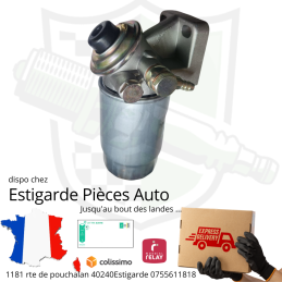 Kit Tête complète pour filtre à gasoil Bosch à visser , filtre , joints et raccords durite 8