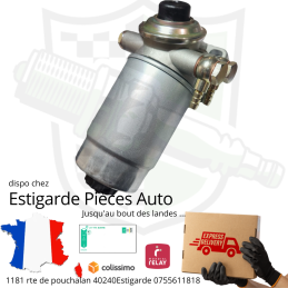 Kit Tête complète pour filtre à gasoil Bosch à visser , filtre , joints et raccords durite 8