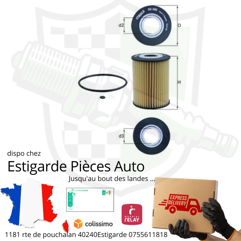 filtre à huile ox380d filtre à huile ox380d
