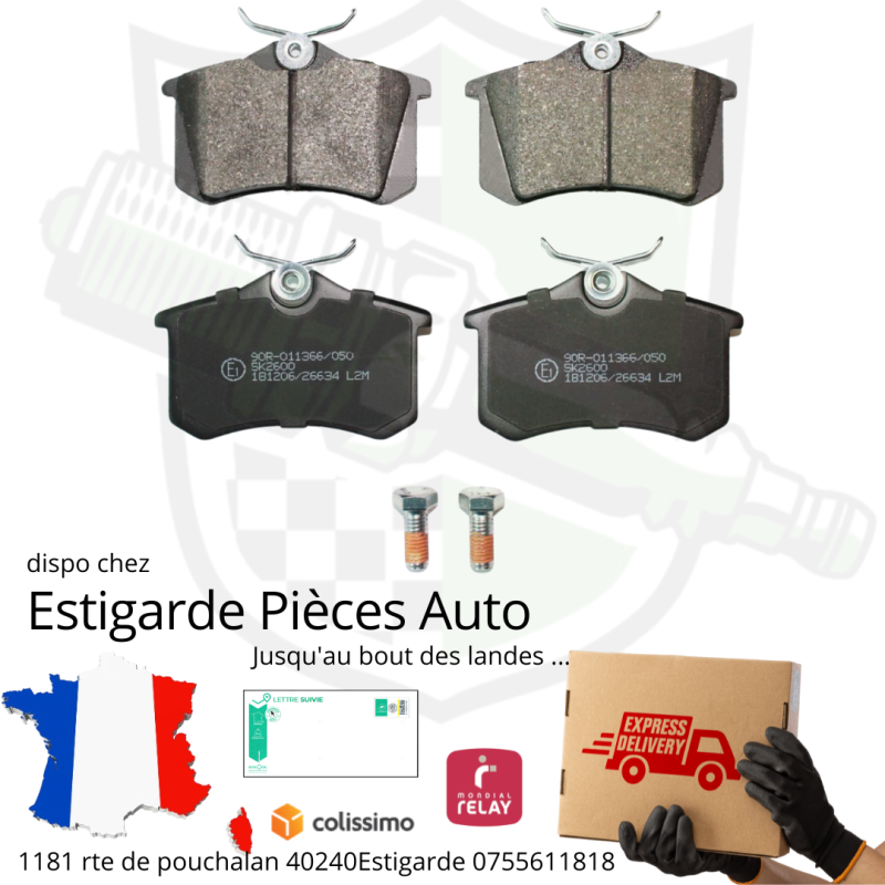 0002 Plaquette de frein AR