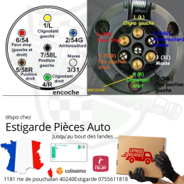 FAISCEAU DE REMORQUE 7P 12V