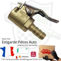 Embout gonfleur en laiton