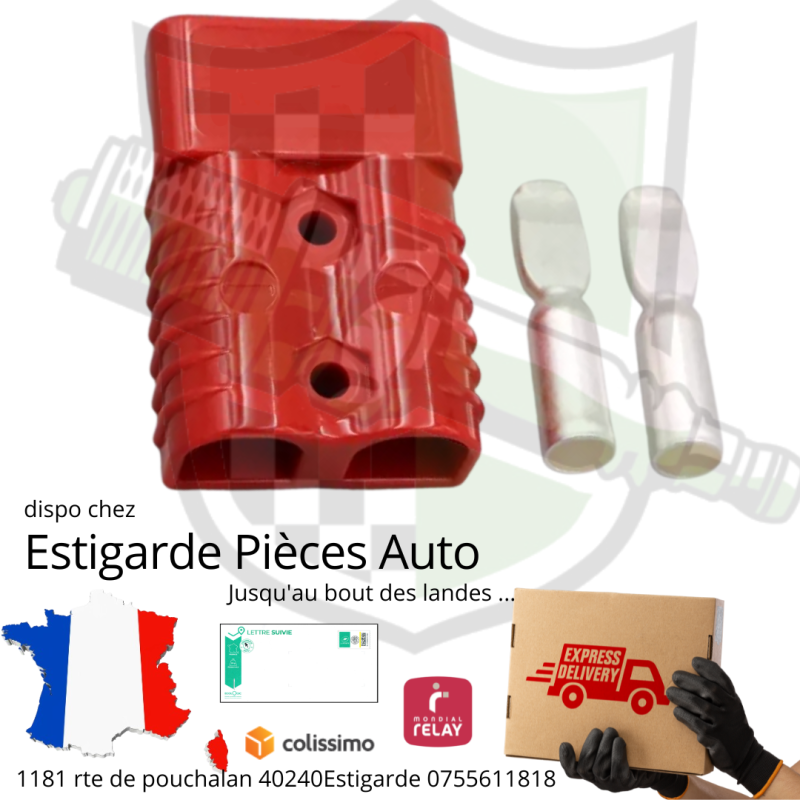 Connecteur Rouge Haute Puissance 50 A 600 V Connecteur Rouge Haute Puissance 50 A 600 V