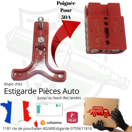 Poignée Rouge Pour Connecteur Haute Puissance 50 A 600 V Poignée Rouge Pour Connecteur Haute Puissance 50 A 600 V