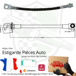 FLEXIBLE ARRIERE GAUCHE JEEP CHEROKEE KJ LIBERTY