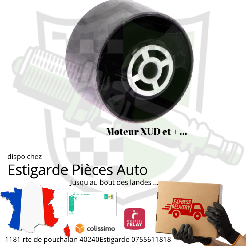 Support, suspension du moteur inf