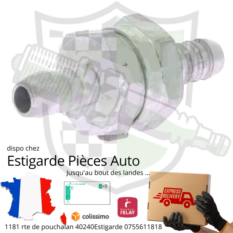 Clapet Anti-retour carburant 6mm 8mm ou 10mm