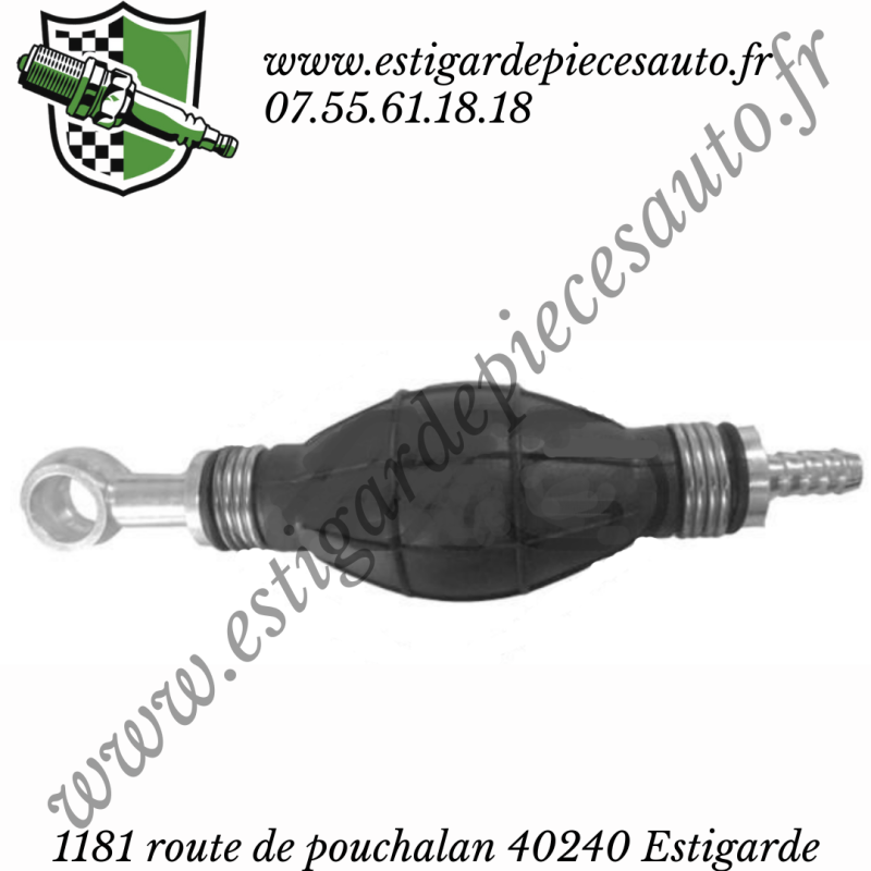 Poire/Pompette amorçage gasoil  8mm/14mm 1droit/1banjo