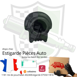 Silent bloc de bout de barre stabilisatrice sur triangle pour Renault Express