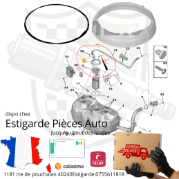 Bague de puits de jauge pour Boxer 3 Jumper 3 Fiat