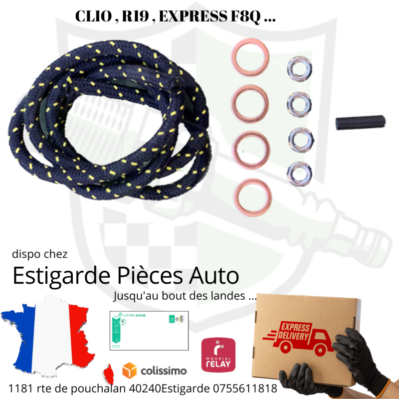 1 composition de retour injecteur diesel moteur F8Q