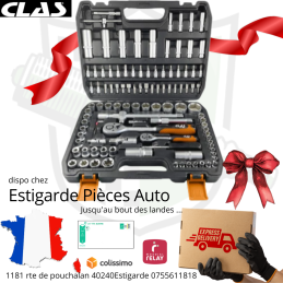 1 Coffret d'outil à main de gamme professionnel avec 108 pièces parfait pour travailler à une fréquence régulière