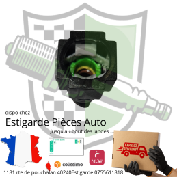 Raccord carburant clip F rapide 8mm/10mm( cote durite ) droit