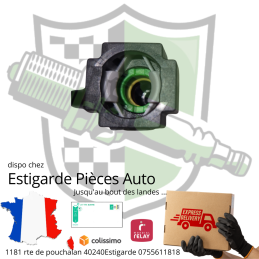 Raccord carburant clip rapide 8mm/8mm coudé