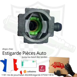 Raccord carburant clip rapide 6.3mm/7mm ( cote durite ) coudé