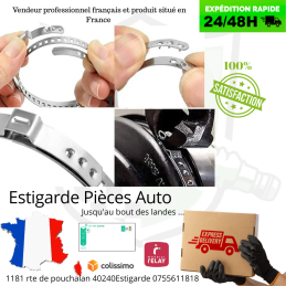 Jeu de collier de soufflet de cardan , crémaillère  et autre ( à sertir )