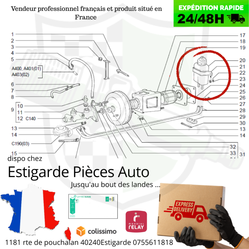 Réservoir de liquide de frein Lada Niva