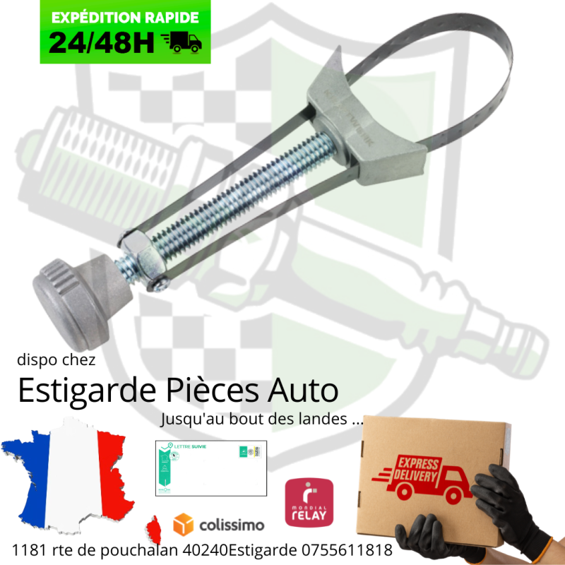 Clé à sangle p. filtre à huile