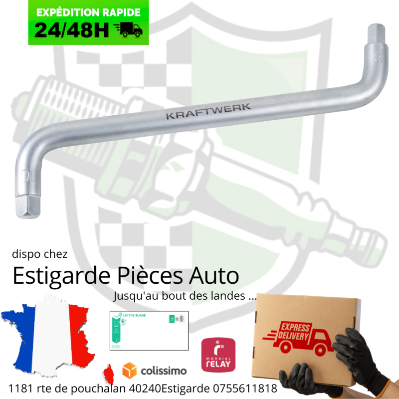 CLE DE VIDANGE CARRE 8 ET 10 MM