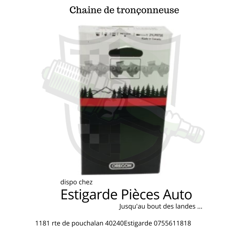 91VXL053E Chaîne de tronçonneuse 3/8" 1,3mm 53 DL demi-ciseau Versacut Boite Oregon