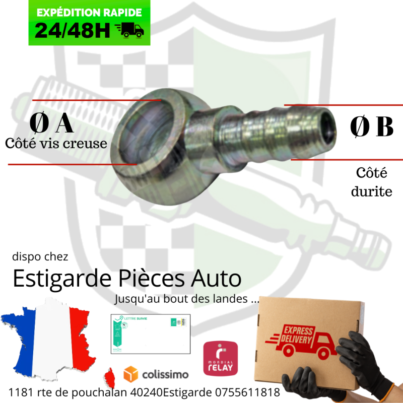 Raccord banjo sur mesure