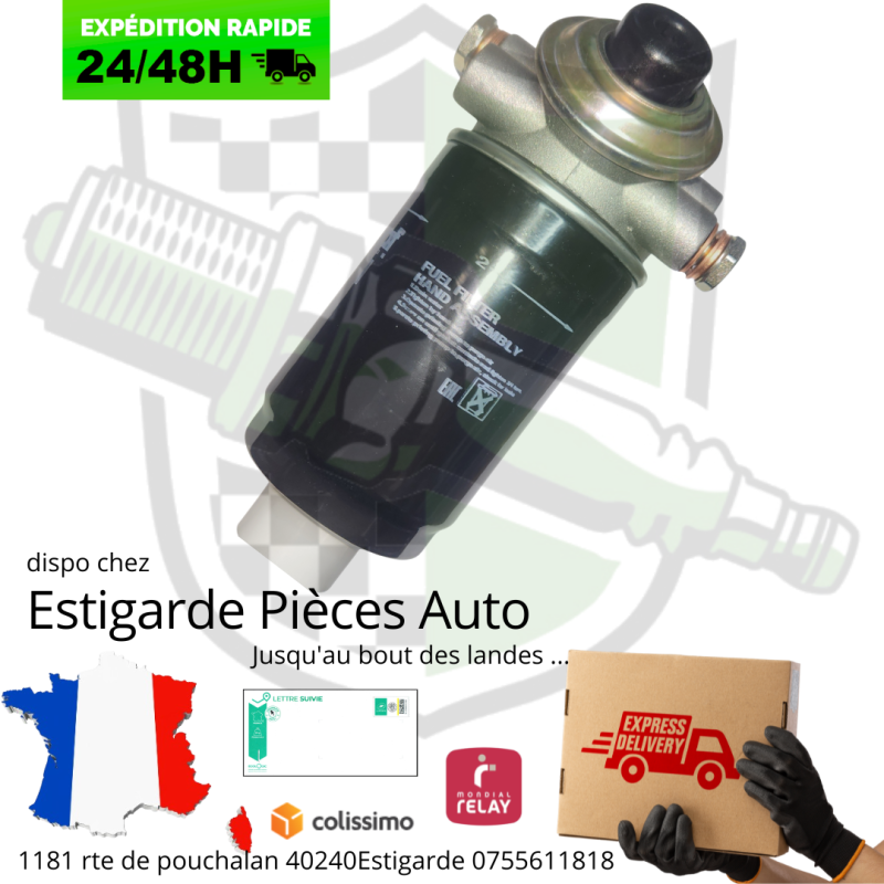 Pack tète complète pour filtre à gasoil Bosch à visser avec filtre et joints