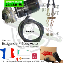 kit tête complète avec durite collier et raccord rapide carburant en plastique
