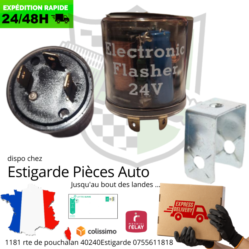 CENTRALE CLIGNOTANTE 24V - 3 BROCHES
