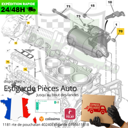 Centreur de démarreur dv6 dv4 1.4hdi 1.6hdi