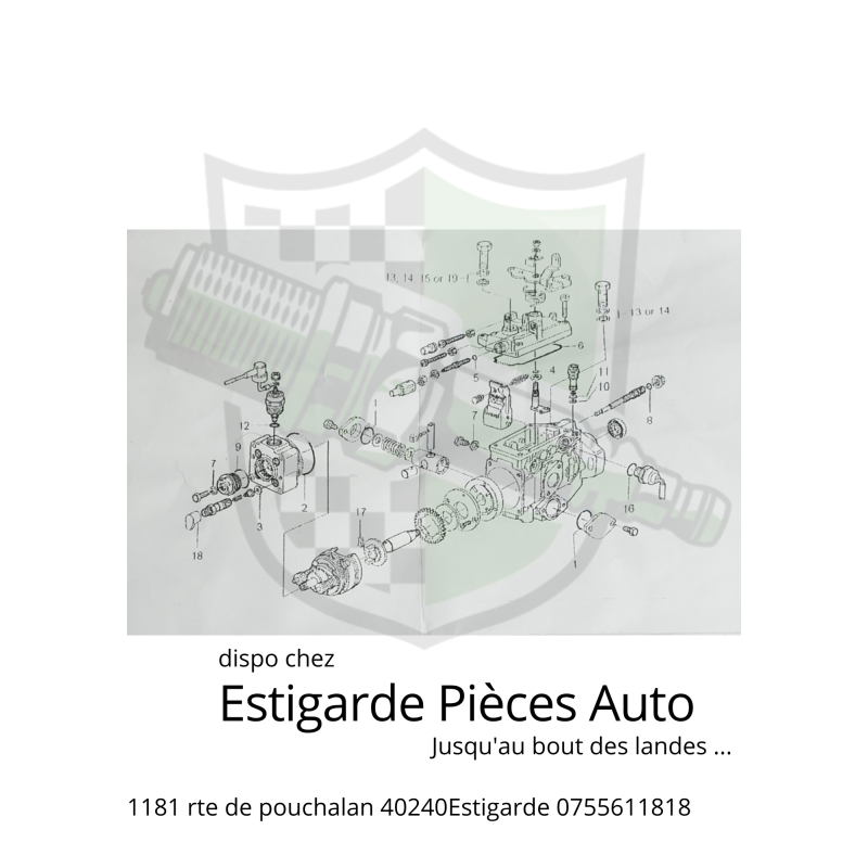thumbnail image 2 of Axle Gasket & Cover Kit For Lucas Rotodiesel Delphi DPC Injection Pump 2 of 5
